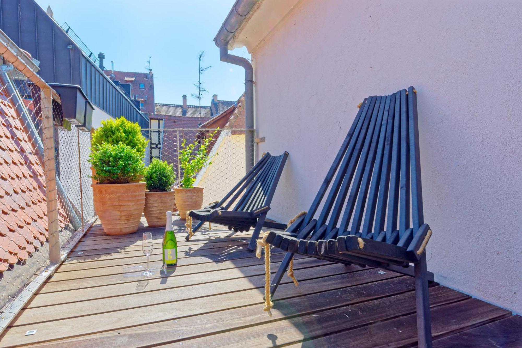 Le Carre D Or Appartement Terrasse Vue Cathedrale 斯特拉斯堡 外观 照片